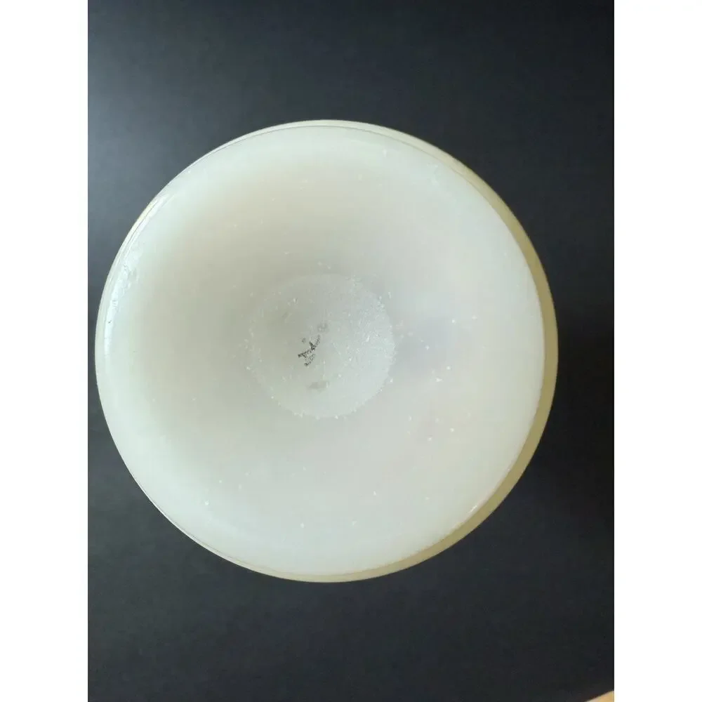 Vintage Satin Handpainted Bud Vase Opaque Glass Floral Victorian Cotttagcore 8” - Picture 6 of 7